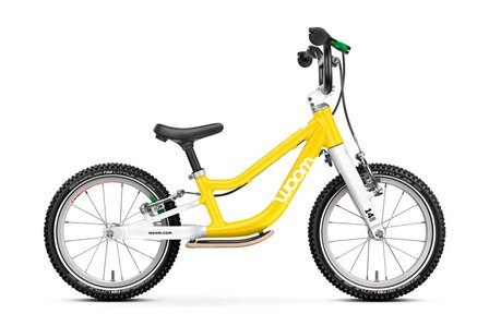 Woom Go1 loopfiets geel