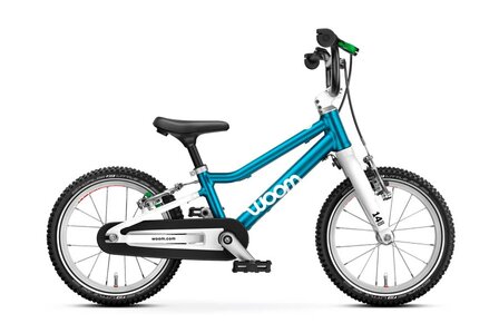 Woom GO 2 kinderfiets blauw