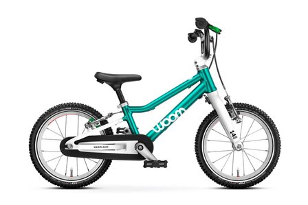 Woom GO 2 kinderfiets groen