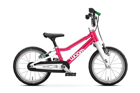 Woom GO 2 kinderfiets pink
