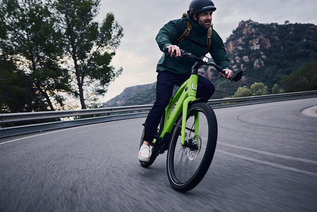 Stromer ST2 electric green riemaandrijving