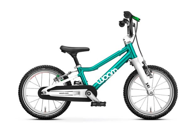 Woom GO 2 kinderfiets groen
