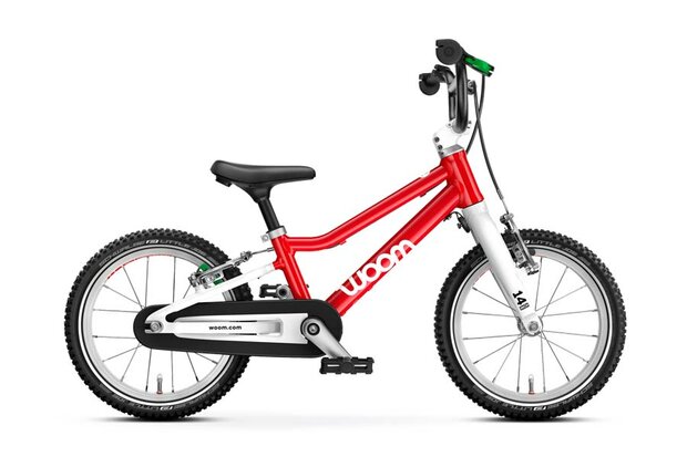 Woom GO 2 kinderfiets rood
