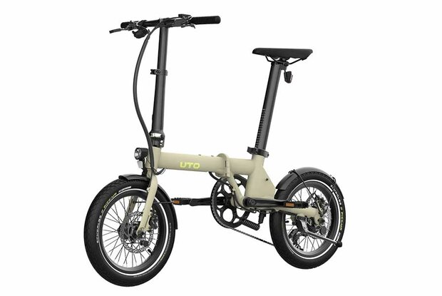 UTO OG16 elektrische vouwfiets zand creme